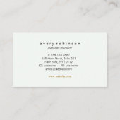 Holistic Health and Healing Arts Sunrise Logo Visitekaartje (Achterkant)