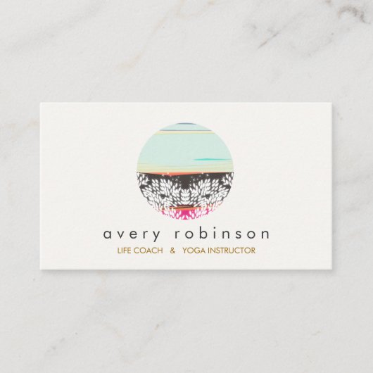 Holistic Health and Healing Arts Sunrise Logo Visitekaartje (Voorkant)