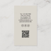 Holistic Health Therapist Professionele QR-code Visitekaartje (Achterkant)