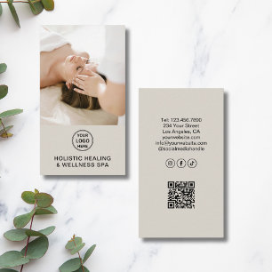 Holistic Health Therapist Professionele QR-code Visitekaartje