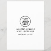 Holistic Health Therapist Promotional Business Flyer (Achterkant)