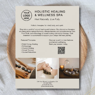Holistic Health Therapist Promotional Business Flyer