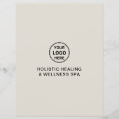 Holistic Health Therapist Promotional Business Flyer (Achterkant)