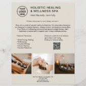 Holistic Health Therapist Promotional Business Flyer (Voorkant)