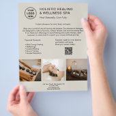 Holistic Health Therapist Promotional Business Flyer (Hand)