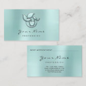 Holistic Herbs Ayurveda Alternative Medicine Aqua Afsprakenkaartje (Voorkant / Achterkant)