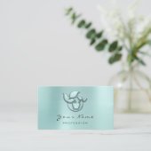 Holistic Herbs Ayurveda Alternative Medicine Aqua Afsprakenkaartje (Staand voorkant)