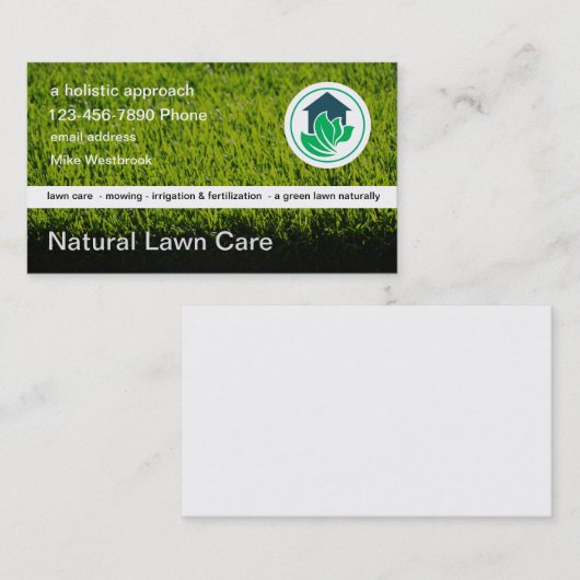 Holistic Lawn Care Visitekaartje (Voorkant / Achterkant)