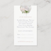 Holistic Marble Moon en Greenery Afsprakenkaartje (Achterkant)