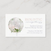 Holistic Marble Moon en Greenery Afsprakenkaartje (Voorkant)