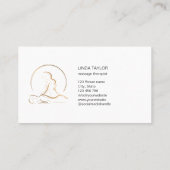 Holistic Massage Therapy Healer Energy Business Ca Visitekaartje (Achterkant)