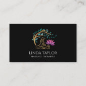 Holistic Massage Therapy Healer Energy Lotus Visitekaartje (Voorkant)