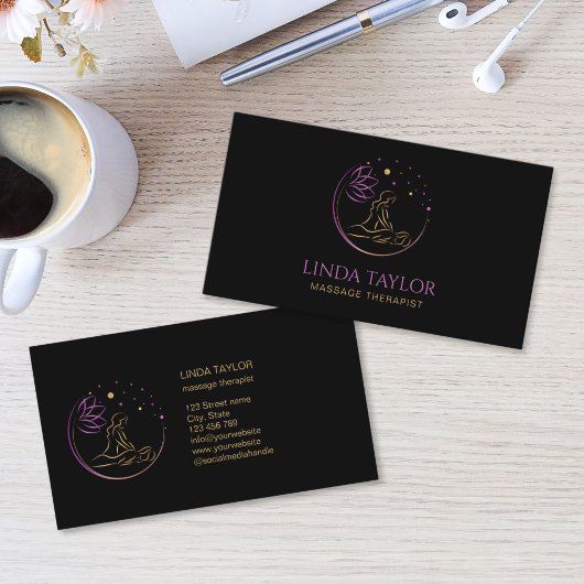 Holistic Massage Therapy Healer Energy Visitekaartje