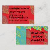 Holistic Massage Therapy Salon Tanning Beauty Spa Visitekaartje (Voorkant / Achterkant)