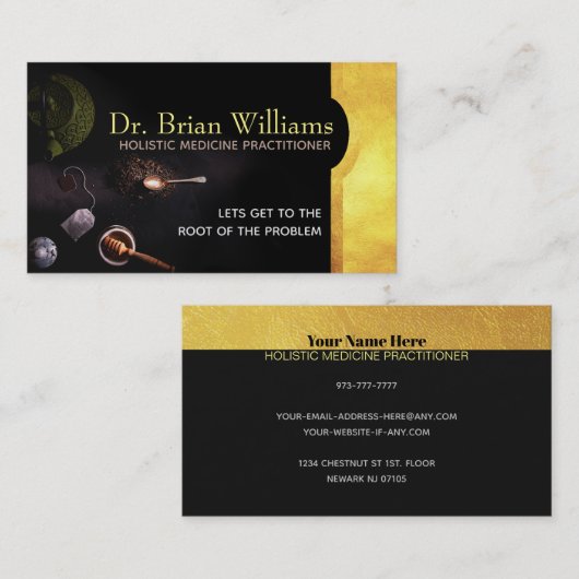 Holistic Medicine Visitekaartjes (Voorkant / Achterkant)