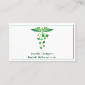 Holistic Medicine Wellness Centre Naturopath Green Visitekaartje (Achterkant)