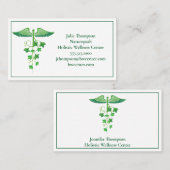 Holistic Medicine Wellness Centre Naturopath Green Visitekaartje (Voorkant / Achterkant)