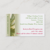 Holistic Practitioner Visitekaartje (Achterkant)