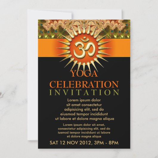 Holistic Spirituele Yoga Workshop Event Flyer Kaart (Voorkant)