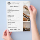 Holistic Wellness Services Menu Logo Photo QR (Hand)