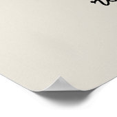 Holistic Wellness Services Menu Neutral Beige Poster (Hoek)