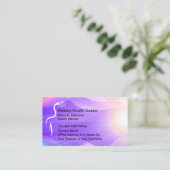 Holistisch medisch thema gezondheid visitekaartje (Staand voorkant)