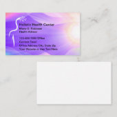 Holistisch medisch thema gezondheid visitekaartje (Voorkant / Achterkant)