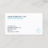 Holistisch, Naturopath, Genezer, Gezondheidszorg,  Visitekaartje (Achterkant)