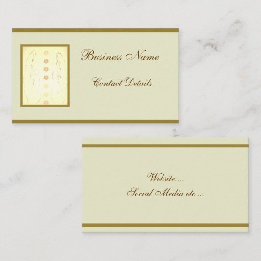 Holistisch ontwerp visitekaartje (Voorkant / Achterkant)