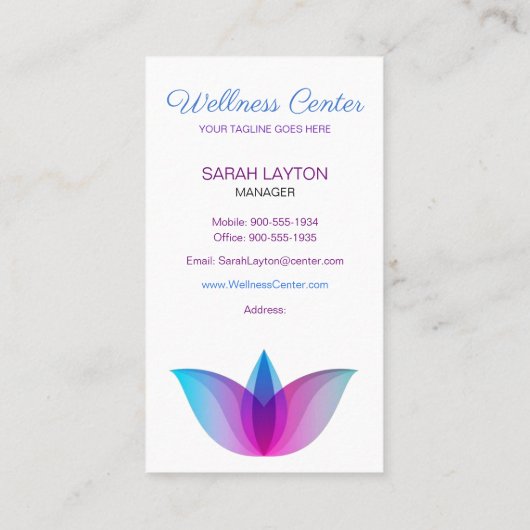 Holistisch Visitekaartje (Achterkant)