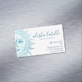 Holistische en mooie Keltische zonnezijde en sterr Magnetisch Visitekaartje (Voorbeeld)