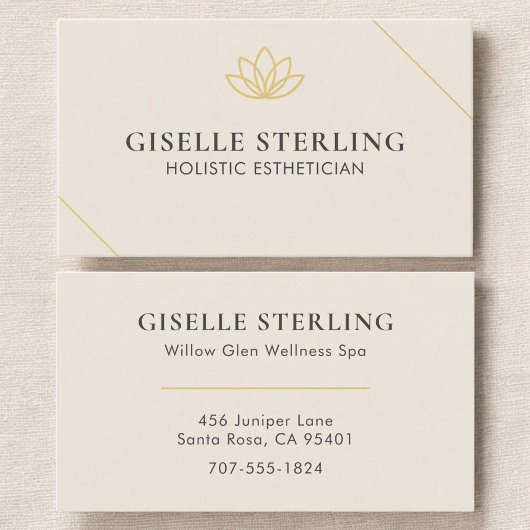 Holistische Estheetician Visitekaartje