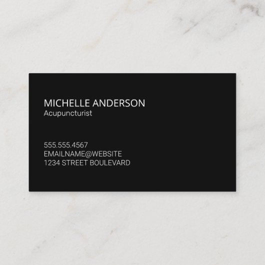 holistische geneeskunde | Chakras-grafiek Visitekaartje (Achterkant)