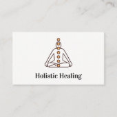 holistische geneeskunde | Chakras-grafiek Visitekaartje (Voorkant)