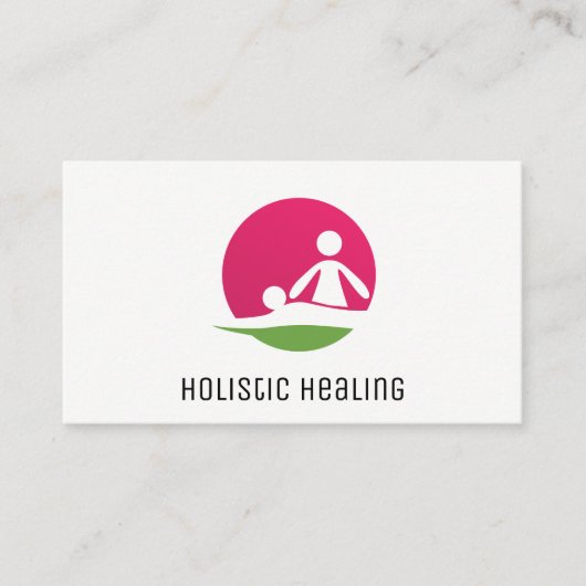 Holistische Geneeskunde Logo | Massage Visitekaartje (Voorkant)