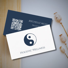 Holistische genezer Yin Yang QR code Wellness Visitekaartje