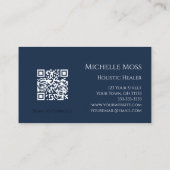 Holistische genezer Yin Yang QR code Wellness Visitekaartje (Achterkant)