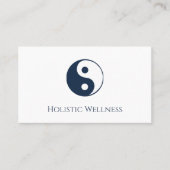 Holistische genezer Yin Yang QR code Wellness Visitekaartje (Voorkant)