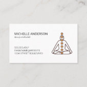 Holistische Genezing | Yoga Zitpositie | Chakras Visitekaartje (Achterkant)