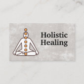 Holistische Genezing | Yoga Zitpositie | Chakras Visitekaartje (Voorkant)