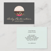 Holistische Gezondheid en Wellness Massage Therapi Visitekaartje (Voorkant / Achterkant)