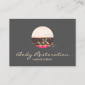 Holistische Gezondheid en Wellness Massage Therapi Visitekaartje (Voorkant)