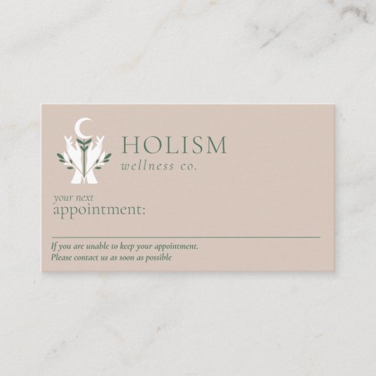 Holistische Gezondheid & Wellness Helende Handen C Afsprakenkaartje (Voorkant)