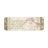 holistische gezondheid Yoga Zen SPA cherry Blossom Etiket (Voorkant)