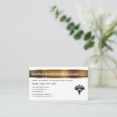 holistische gezondheidsadviseur visitekaartje (Staand voorkant)