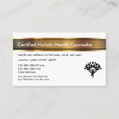 holistische gezondheidsadviseur visitekaartje (Voorkant)