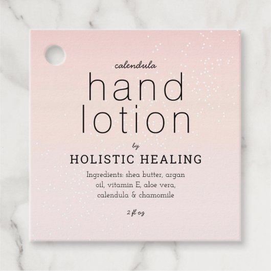 Holistische Healing Spa Product/Prijs Label (Voorkant)