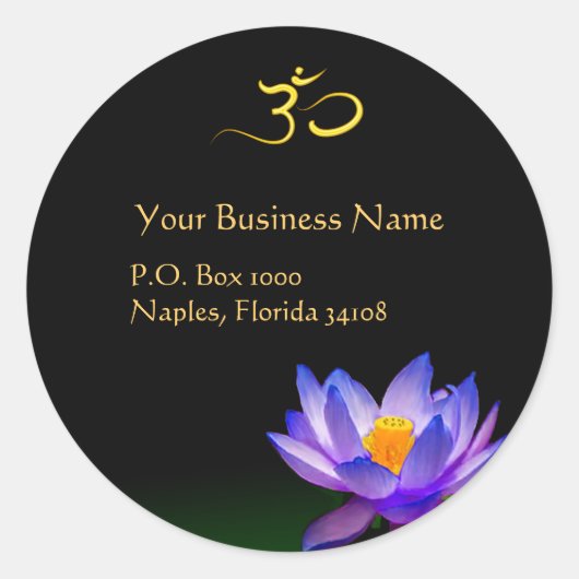 Holistische heelmeesters, OM-stickers Ronde Sticker (Voorkant)