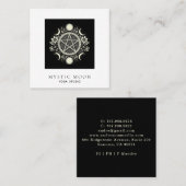 holistische hemelse maan vierkante visitekaartje (Voorkant / Achterkant)