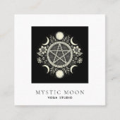 holistische hemelse maan vierkante visitekaartje (Voorkant)
